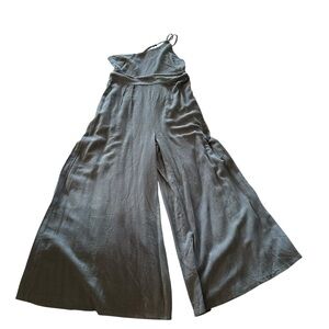 Blue Women's Wide leg One Arm Jumpsuit